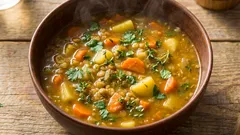 En köttfri soppa kan ändå vara mustig och smakrik: allt handlar om en enkel teknik